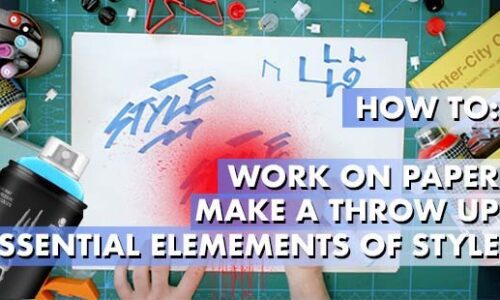 HOW TO MAKE GRAFFITI ON PAPER
