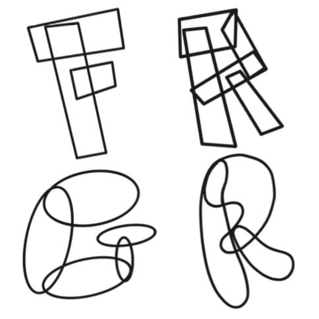 Graffiti outline examples