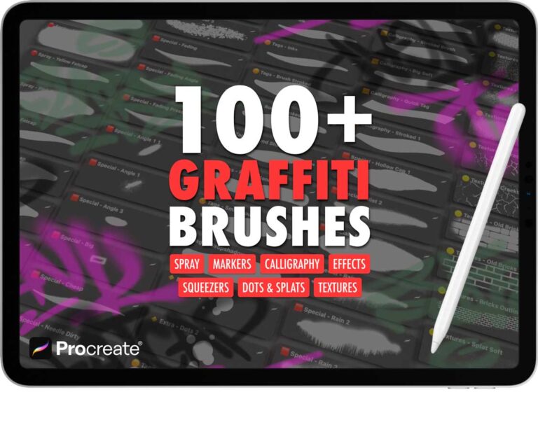 Graffiti brushes full pack - front image