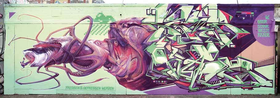 Graffiti Writer SEMOR piece 2013