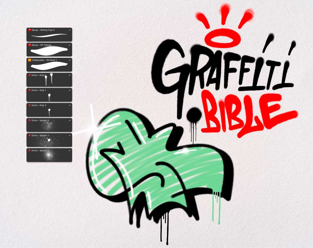 Graffiti brushes Medium pack - product image