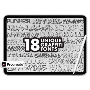 Graffiti Letters -Procreate stamps