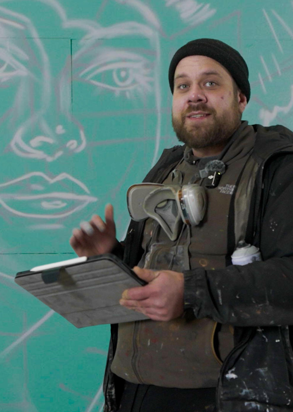 Graffiti template procreate christmas